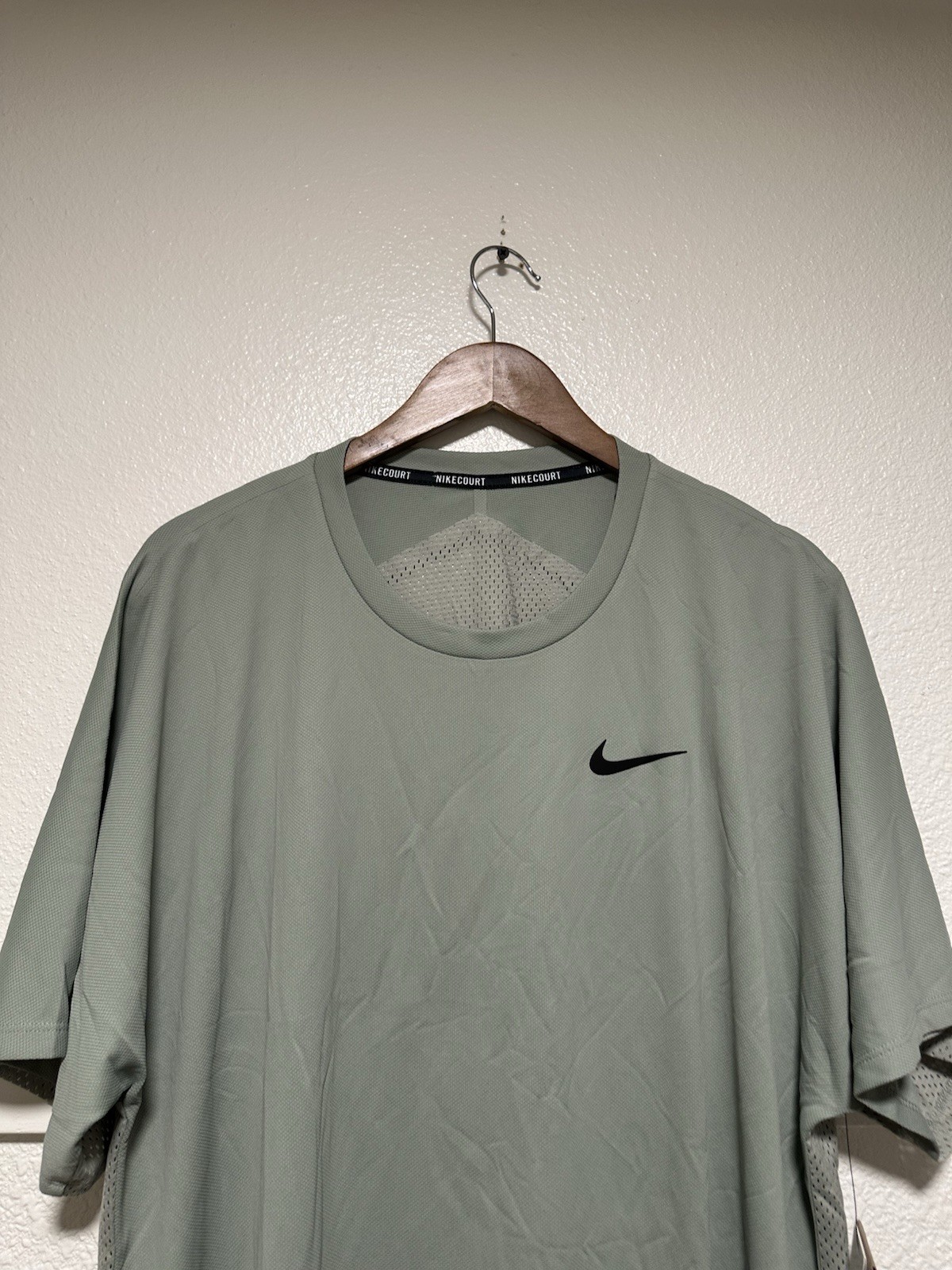 Nike Court Dri-Fit Slam Tennis Shirt Jade Green Men’s Size Large FQ2053-370 gallery