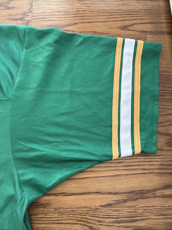 VTG John Deere Men’s 2XL Green Football Jersey Made in USA XXL gallery