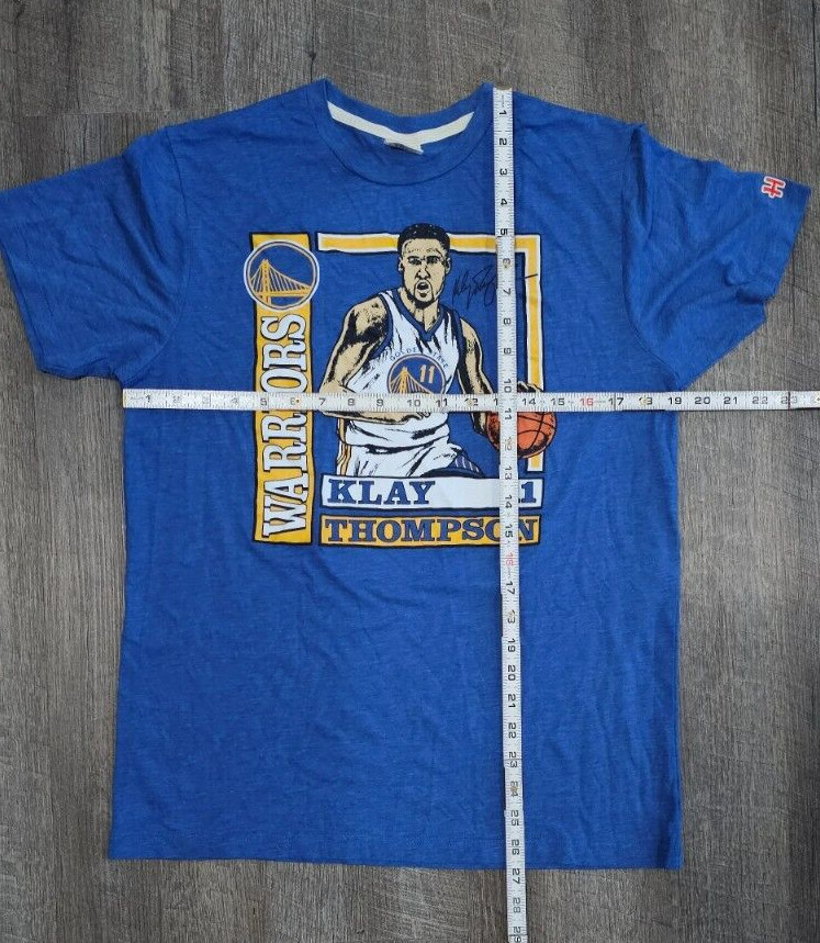 #11 Klay Thomson Golden State Warriors Mens T-shirt Size Medium Basketball Blue gallery