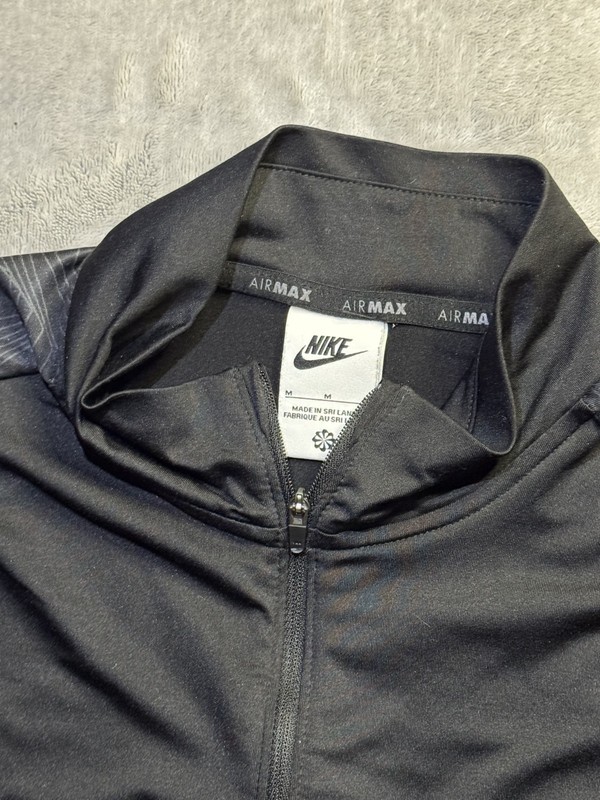 Nike Air Max Dri-FIT 1/4 Zip Pullover Black Mens Medium FV5599-010 gallery