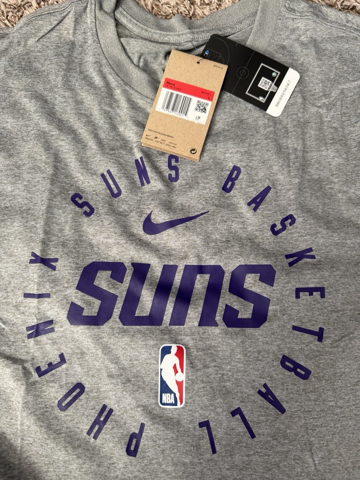 Nike NBA Authentic Phoenix Suns Team Issued Player Shooting Shirt Sz.Large gallery