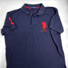 US Polo Assn. Mens Short Sleeve Polo Shirt Size XL Navy Blue Big Pony Pullover