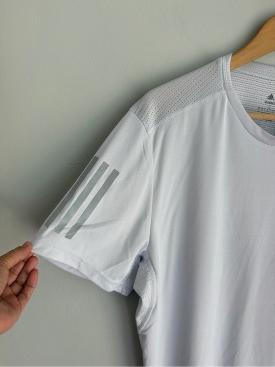 Adidas Own The Run Tee Mens Large Dash Grey Reflective Aeroready Shirt Sz Large gallery