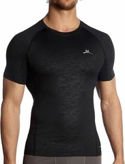 MISSION ‘VaporActive’ Compression T-Shirt M Fitness / Workout / Athletic Blk NIB