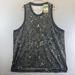 Jordan Mens Dri-FIT Sport Mesh Tank Top Elephant Print Black Grey FN5854-010 XL