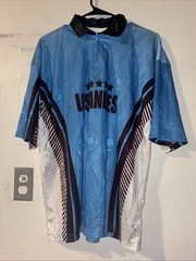 Vintage Los Andes Soccer Jersey #15 Blue Football Shirt Size 40 Made in Mexico