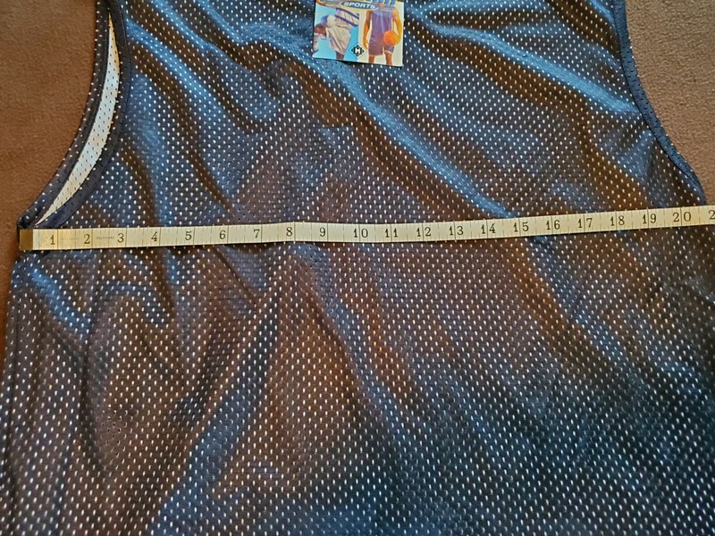 Vintage 90s Franklin Sports Mesh Basketball Jersey Black Mens Medium NEW NWT gallery