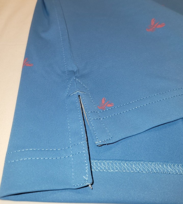 Nike Golf Men's Dri-FIT Lobster Print Polo Color Blue Size Large FREE SHIP $75 gallery