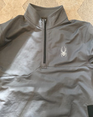 Spyder Commander Thermastretch T-Neck Silver/Black Men’s Medium