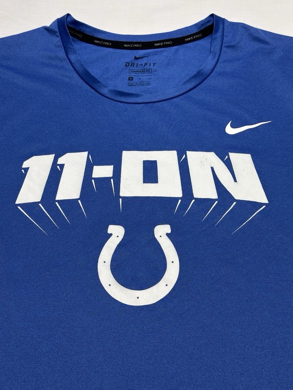 Indianapolis Colts Nike Pro Shirt Short Sleeve Mens XL NFL Football 11-ON *READ gallery
