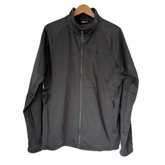 The North Face Mens Dark Gray Jacket Activewear Top Long Sleeves Full Zip Size L