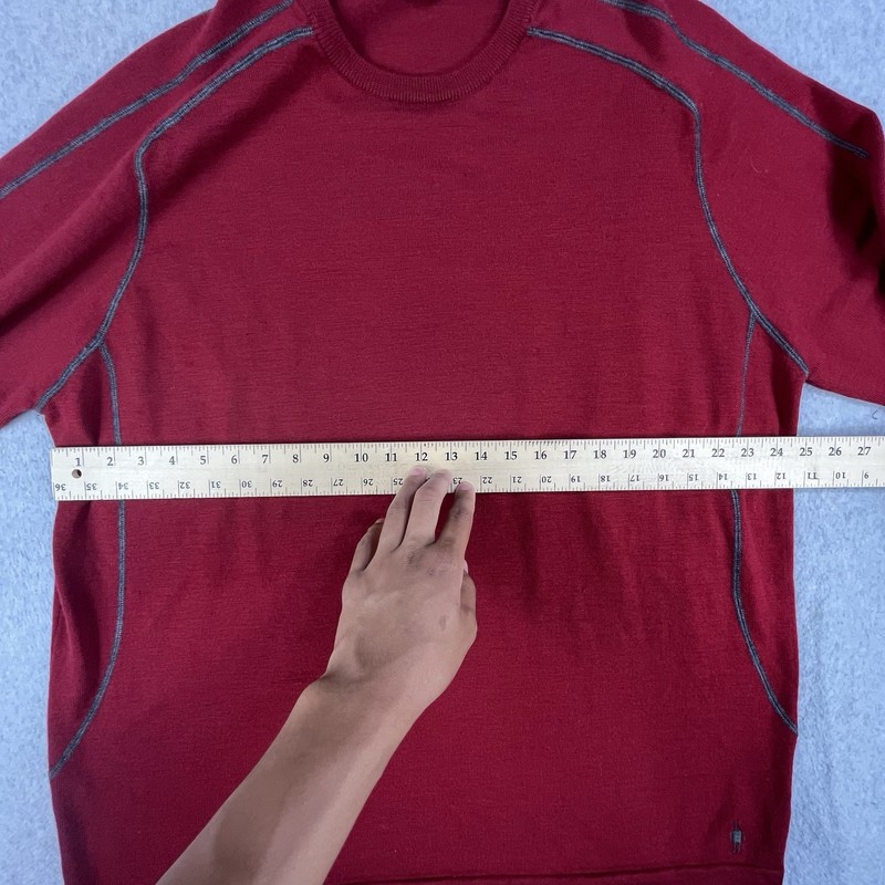 Smartwool Merino Wool Sweater Base Layer Shirt Mens XXL Red Long Sleeve gallery