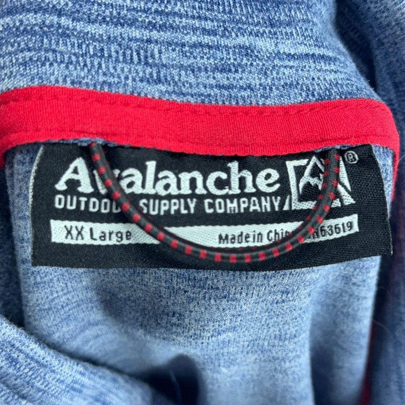 Avalanche Outdoor Supply Company Pullover Mens 2XL Blue Quarter Zip Stretch gallery