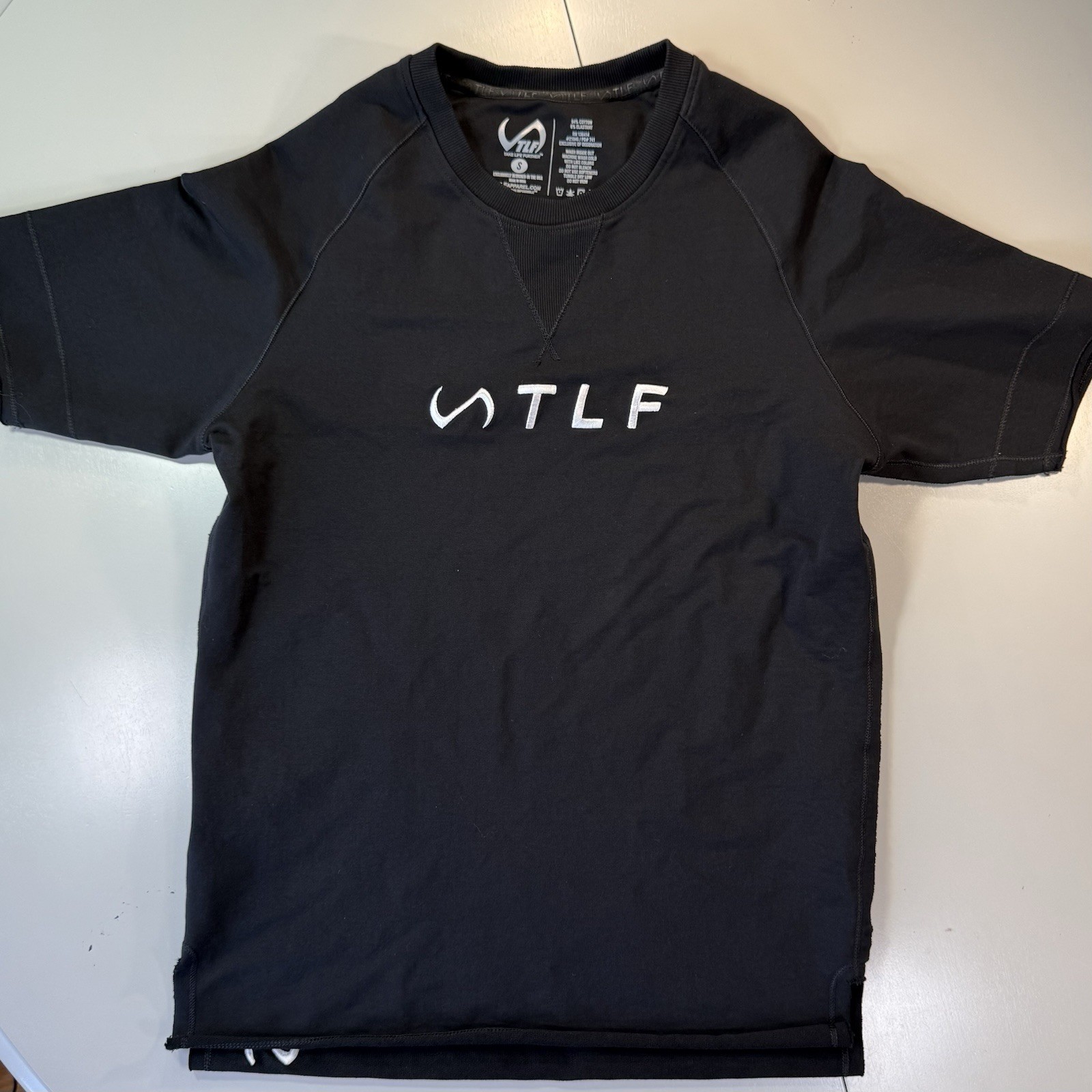 TLF Take Life Further Performance Tee Shirt Men’s Small Black Cotton Blend gallery