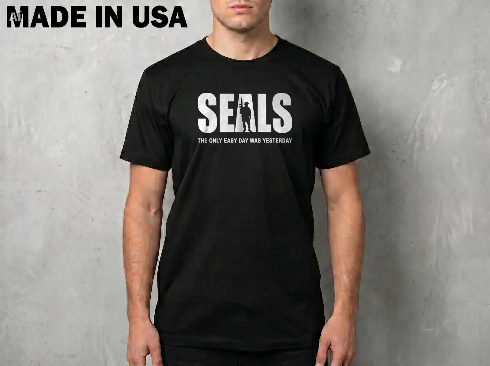 NEW Navy Seals Motto The Only Easy Day Special ForceSHIRT SIZE S-2XL MADE IN USA gallery