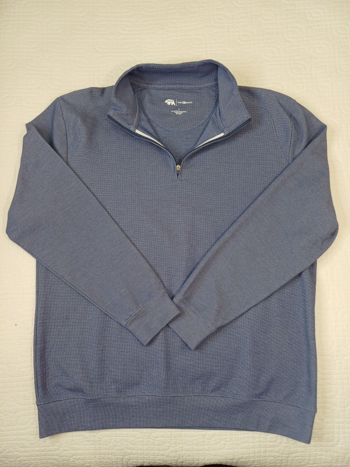 Onward Reserve Golf Performance Quarter Zip Pullover Size Men’s Large Blue Abst gallery