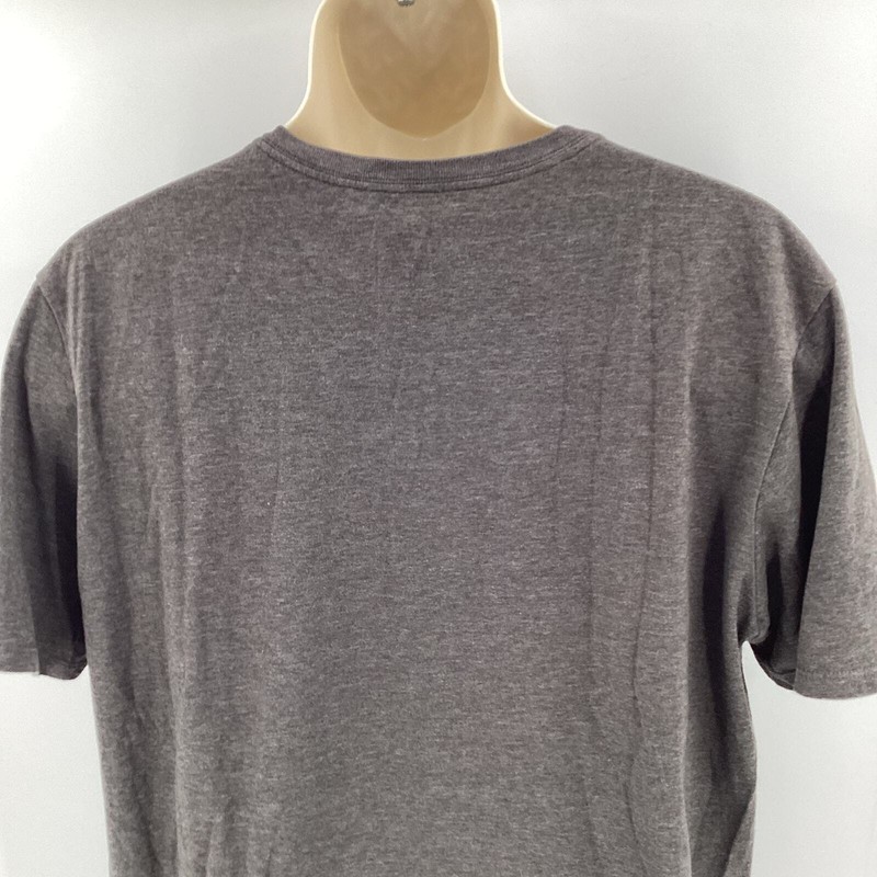 Nike Tee Shirt Men’s Athletic Cut Dark Gray Reddish Orange Size Large 933 gallery
