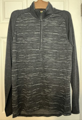 Smartwool Men’s 250 Baselayer Pattern 1/4 Zip Charcoal Black flaw and corp swag