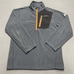 Eddie Bauer Sweater Mens Medium First Ascent Pullover Fleece Half Zip Pocket