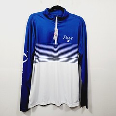 Dove Skincare Merch Royal Blue Hex Long Sleeve 1/4 Zip Tee NWT Men’s Size M