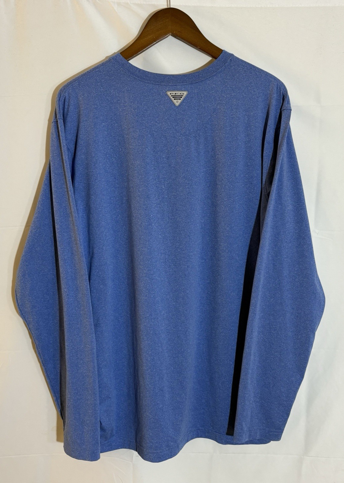 Columbia PFG The Saltwater Angler Key West Men's Large Blue L/S Pocket T-Shirt gallery