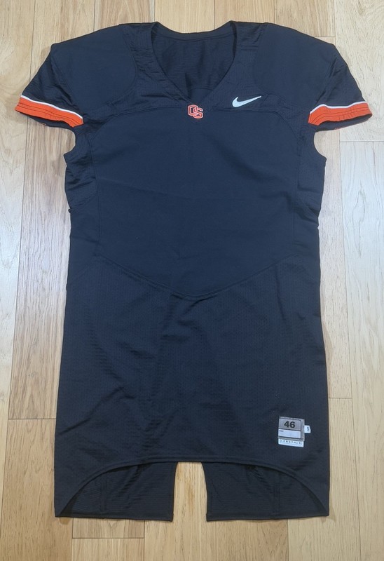 Nike Oregon State Beavers Team QB Issue Game Cut Football Jersey 46 USA Made gallery