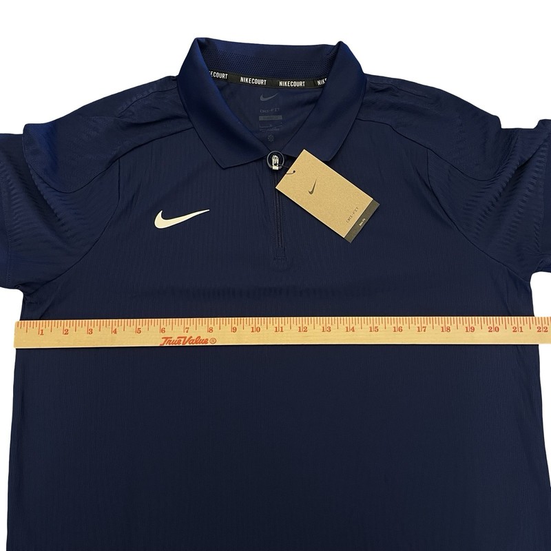 Nike Court Dri-FIT ADV Tennis Textured Polo Shirt Mens Large Slim HQ0792-492 gallery