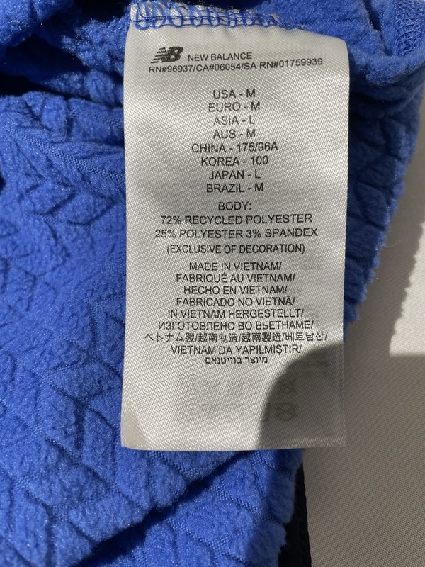 New Balance Running Men’s NBHeat Quarter Zip Pullover, Blue, Size Medium gallery