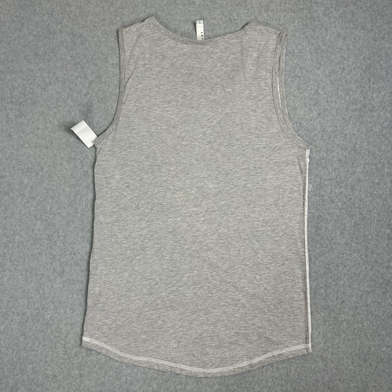 NWT L.A.T Apparel Men’s Medium Gray Contrast Back Tank Sleeveless Crew neck gallery
