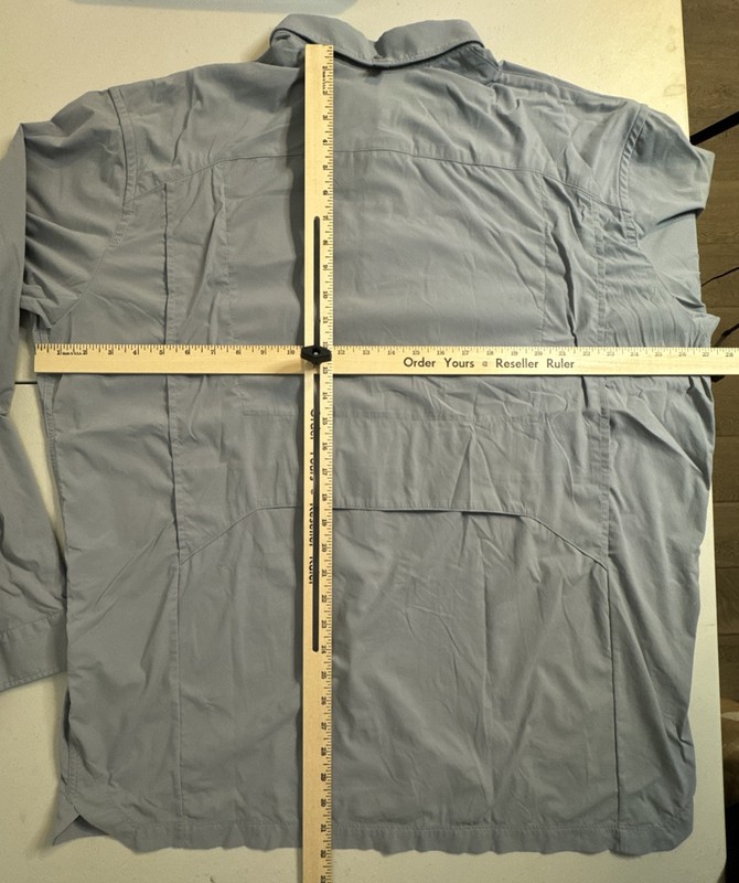 Under Armour Nylon Blend Vented Button Up Shirt Men’s XXL Gray Fishing Hiking gallery