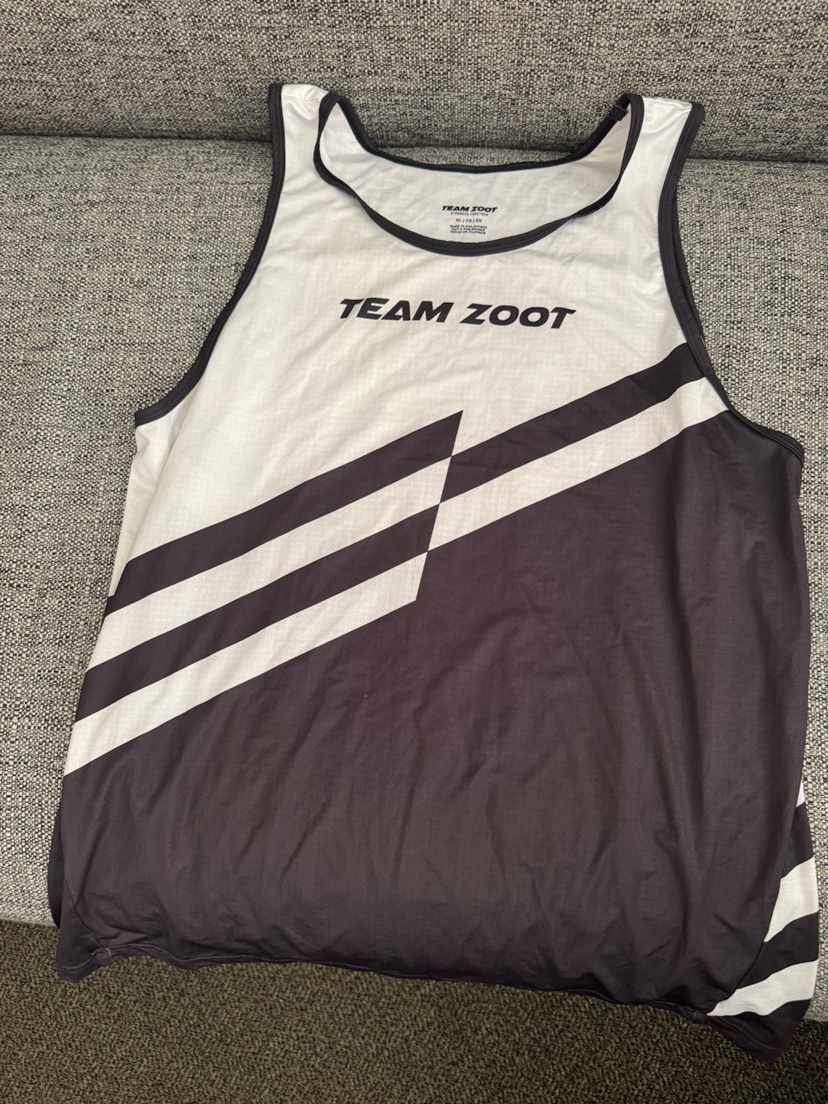 Team Zoot Men’s XL Tank Top White/black Almost Unused gallery