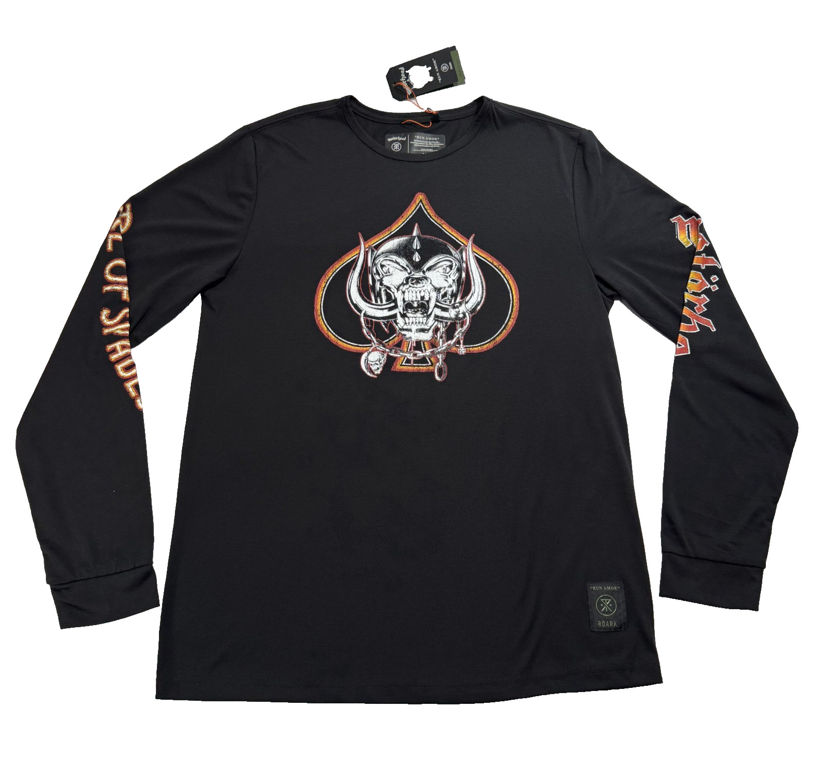 Roark Motorhead Run Amok Shirt Mens Medium Mathis Ace of Spades Long Sleeve NWT gallery