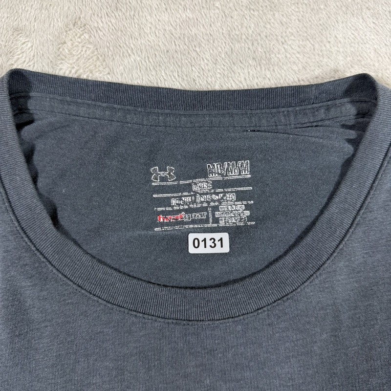Under Armour Project Rock Bull Logo T Shirt Mens M Gray Loose Fit Short Sleeve gallery