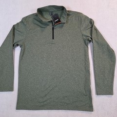 TacVAsen NWT Tactical 1/4 Zip Heather Green Men’s M Pullover Mock Neck