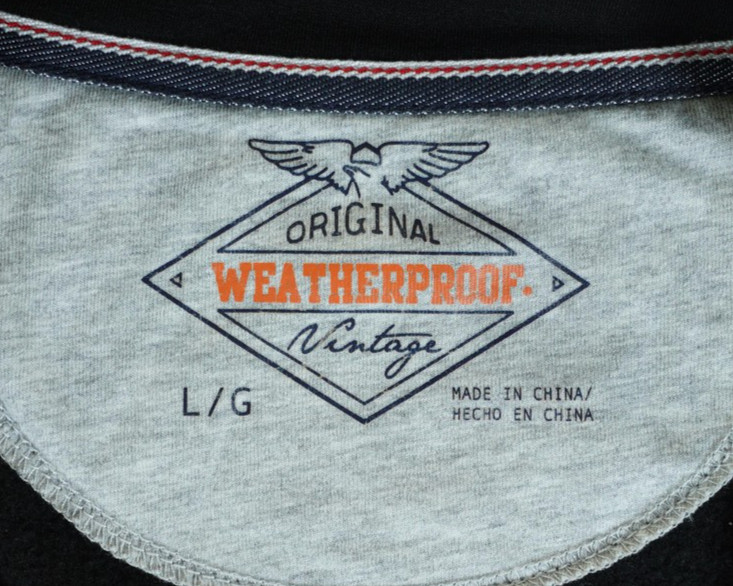 Weatherproof Vintage Pullover Mens Large Black 1/4 Zip Fleece Lined Stretch gallery
