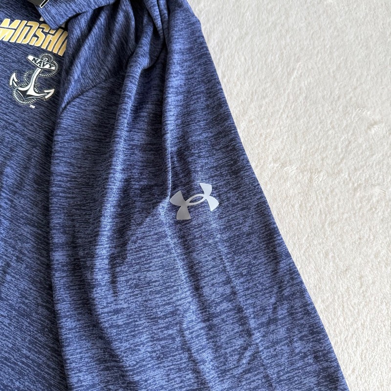 Under Armour Tech Twist 1/4 Zip Navy Midshipmen Collegiate Mens Pullover Size XL gallery