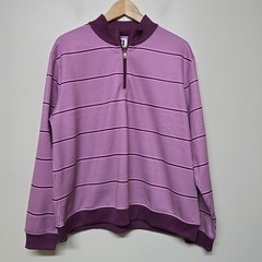 FootJoy FJ Men’s XL Quarter Zip Pullover Pink Purple Houndstooth Golf Sweater