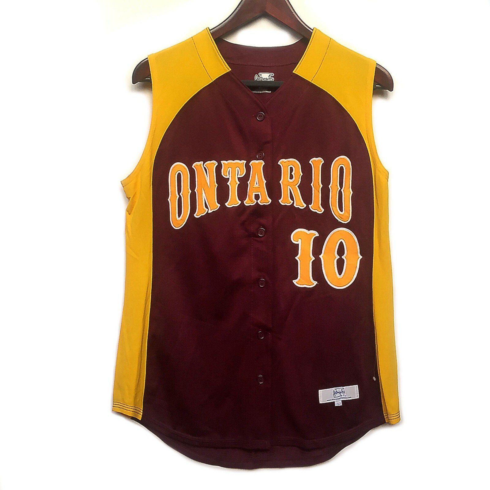 Intensity Athletics Baseball Jersey Shirt Red Ontario #10 Mens Large gallery