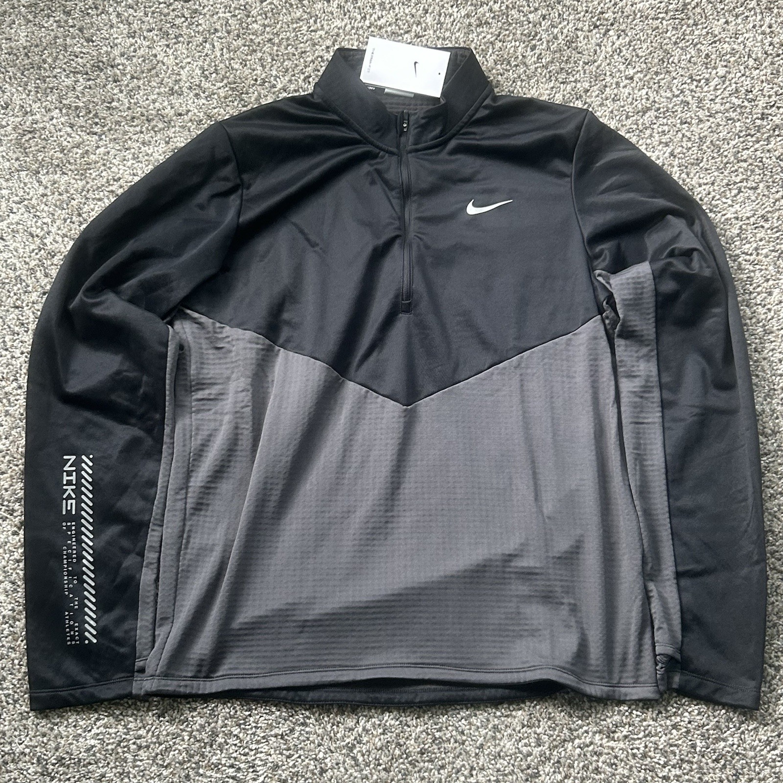 Nike Pacer Mens Winterized Running Half Zip Jacket Size Medium Black HV2671-060 gallery