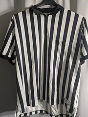 Cliff Keen Mens Referee Athletic Shirt Stripe Quarter Zip Shirt 2XL