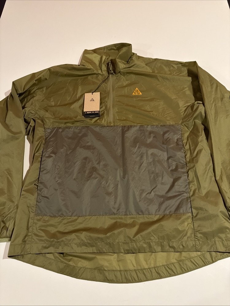 NIKE ACG CINDER CONE HALF ZIP TOP DN3953 Green Men’s Outdoor Casual Sz M DN3953