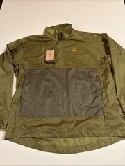 NIKE ACG CINDER CONE HALF ZIP TOP DN3953 Green Men’s Outdoor Casual Sz M DN3953