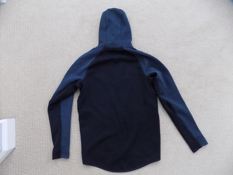 MENS S SMALL NIKE TECH FLEECE WINDRUNNER HOODIE JACKET JUNGLE GREEN BLACK 885904 gallery