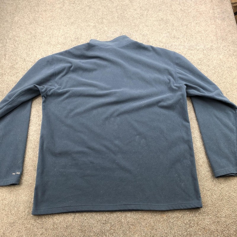 The North Face Pullover Mens XL Blue Fleece 1/4 Zip TKA 100 Hiking Sweater gallery
