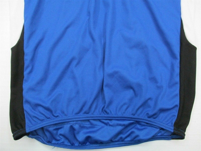 PERFORMANCE Men Size M Athletic Sleeveless 1/5 Zip Royal Blue Cycling Top gallery
