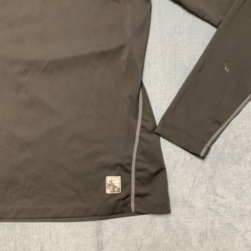 Nike Pro Combat Dri Fit Compression Shirt Mens S Black Swoosh Logo Performance gallery