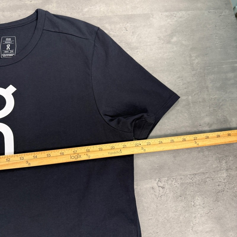 On Cloud Running T Shirt Mens XXL 2XL Black Short Sleeve Logo Training Tee gallery