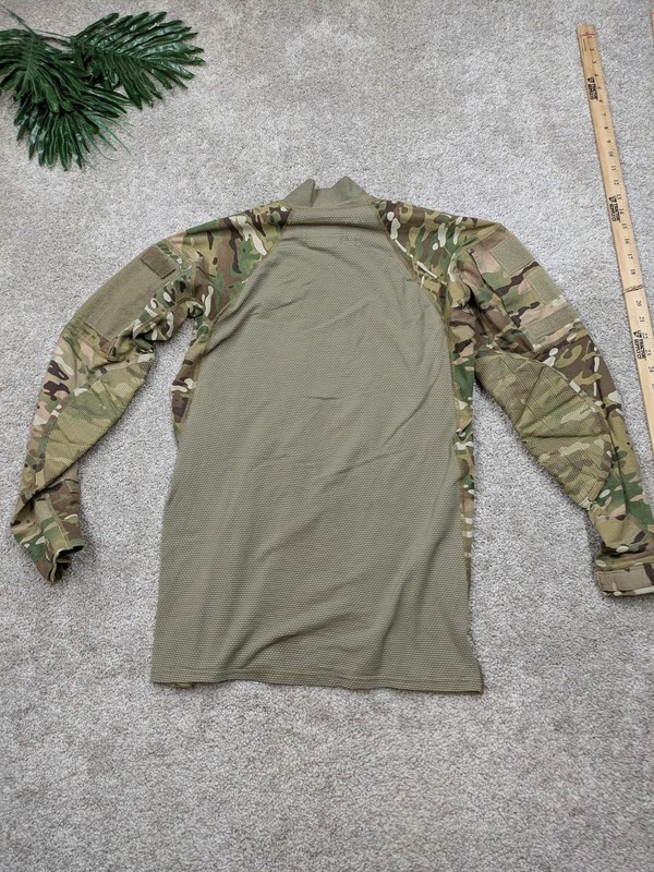 US Army Combat Shirt Mens Medium Camo Flame Resistant Long Sleeve Made USA gallery