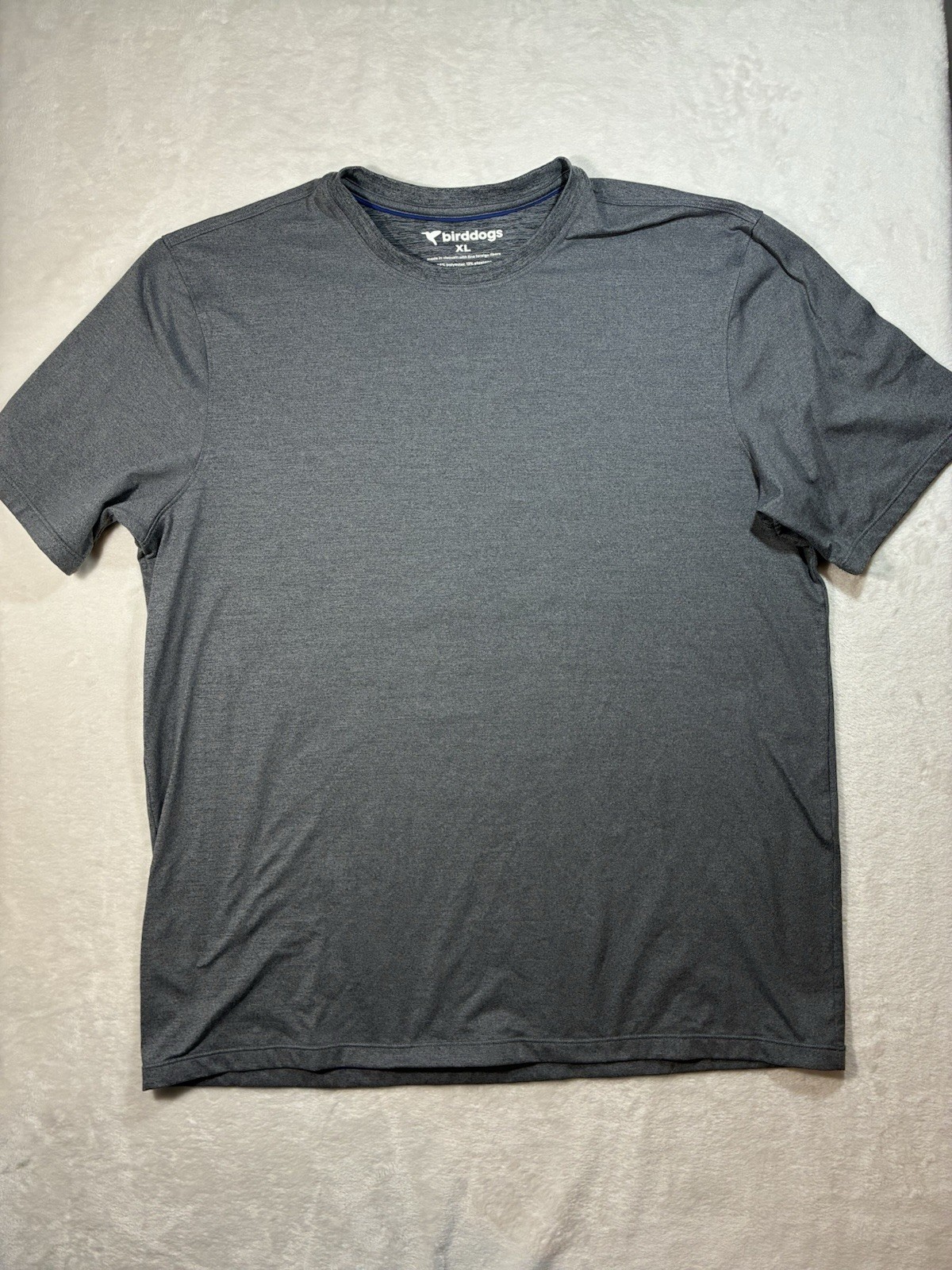 Birddogs Mens Gray XL Performance Short Sleeve Athletic Golf Shirt gallery