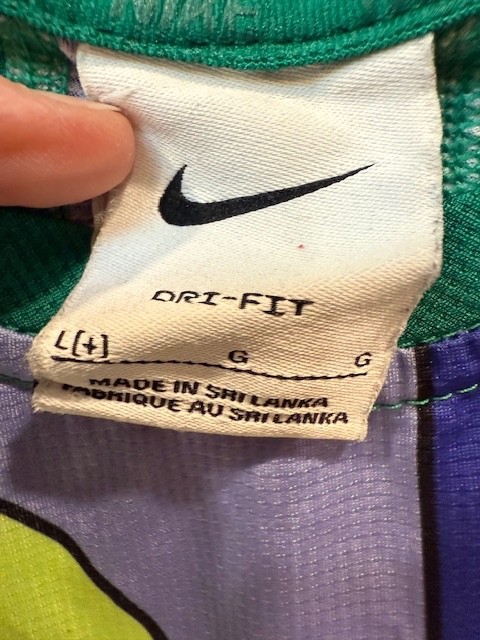 Nike Running Activewear Dri-Fit Neon Short Sleeve 365 Shirt Big Boy Size L gallery